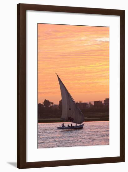 Felucca on the Nile River, Luxor, Egypt, North Africa, Africa-Richard Maschmeyer-Framed Photographic Print