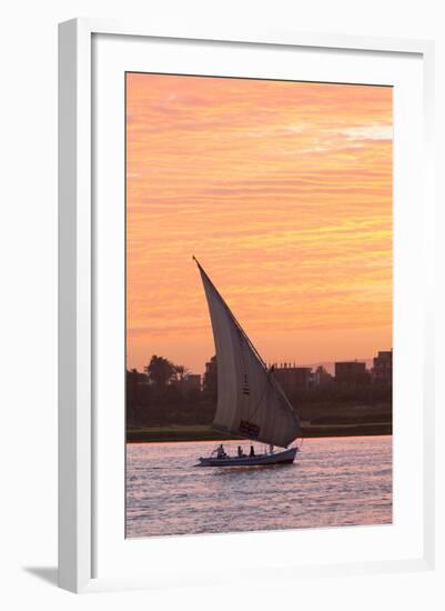 Felucca on the Nile River, Luxor, Egypt, North Africa, Africa-Richard Maschmeyer-Framed Photographic Print