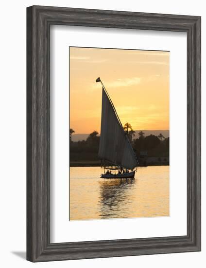 Felucca on the Nile River, Luxor, Egypt, North Africa, Africa-Richard Maschmeyer-Framed Photographic Print