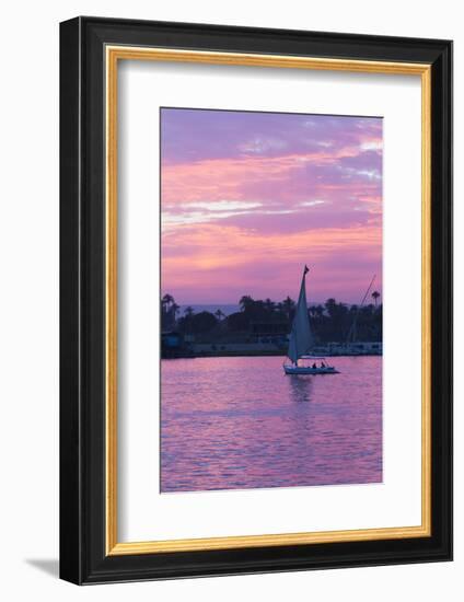 Felucca on the Nile River, Luxor, Egypt, North Africa, Africa-Richard Maschmeyer-Framed Photographic Print