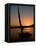 Felucca Silhouetted Against Setting Sun over the Nile at Luxor, Egypt-Cindy Miller Hopkins-Framed Premier Image Canvas