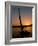 Felucca Silhouetted Against Setting Sun over the Nile at Luxor, Egypt-Cindy Miller Hopkins-Framed Photographic Print