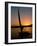 Felucca Silhouetted Against Setting Sun over the Nile at Luxor, Egypt-Cindy Miller Hopkins-Framed Photographic Print
