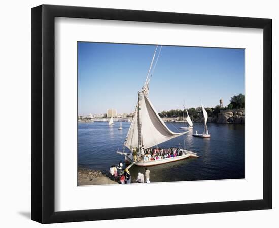 Feluccas on the River Nile, Aswan, Egypt, North Africa, Africa-Philip Craven-Framed Photographic Print