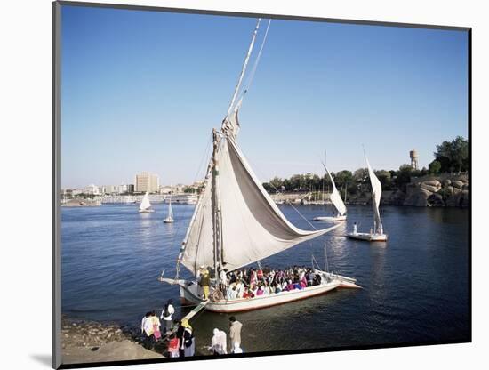 Feluccas on the River Nile, Aswan, Egypt, North Africa, Africa-Philip Craven-Mounted Photographic Print