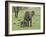 Female African Elephant with baby, Serengeti National Park, Tanzania-Adam Jones-Framed Photographic Print