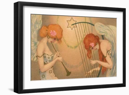 Female Angel Musicians, 1903-Ernst Ludwig Kirchner-Framed Giclee Print