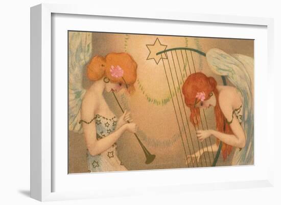 Female Angel Musicians, 1903-Ernst Ludwig Kirchner-Framed Giclee Print