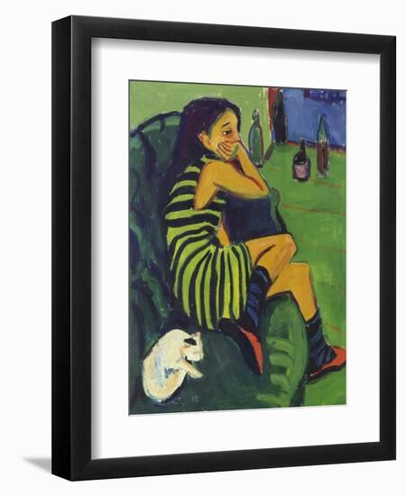 Female Artist, 1910-Ernst Ludwig Kirchner-Framed Giclee Print