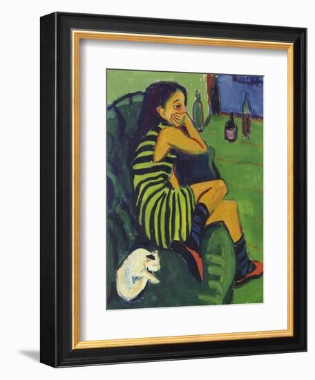 Female Artist, 1910-Ernst Ludwig Kirchner-Framed Giclee Print
