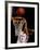 Female Basketball Player Slam Dunking-null-Framed Photographic Print