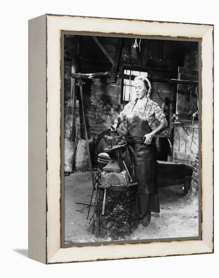 Female Blacksmith-null-Framed Stretched Canvas