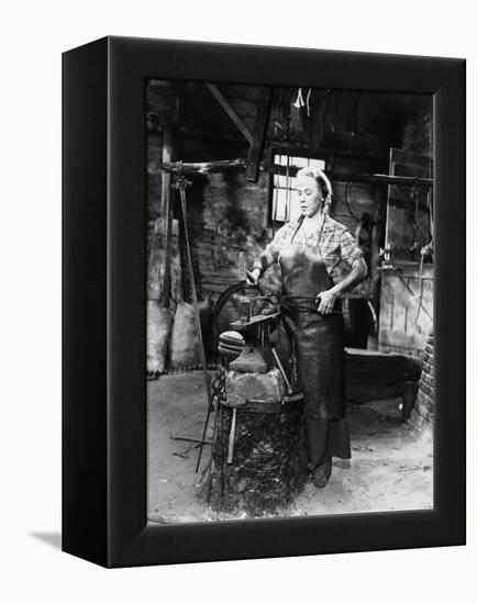 Female Blacksmith-null-Framed Stretched Canvas