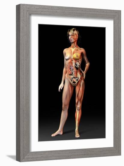 Female Body, Artwork-Jose Antonio-Framed Photographic Print