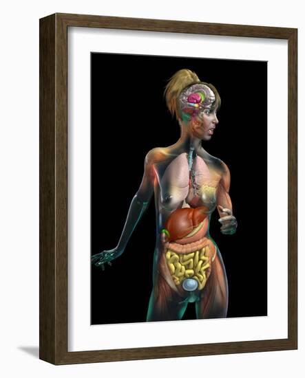 Female Body, Artwork-Jose Antonio-Framed Photographic Print