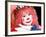 Female Clown with Pink Hair and Balloons-Bill Bachmann-Framed Photographic Print