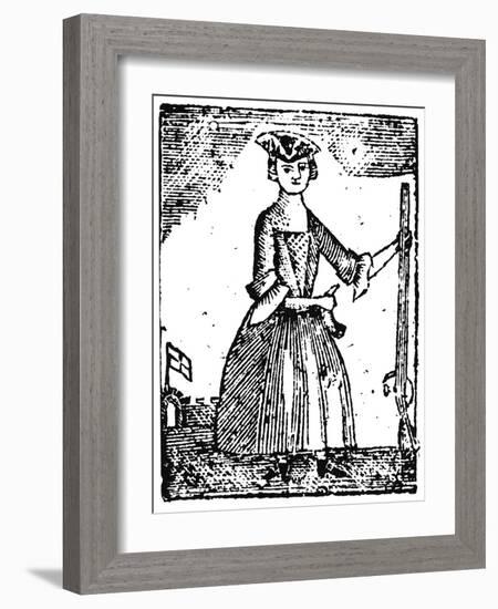 Female Continental Soldier-null-Framed Giclee Print