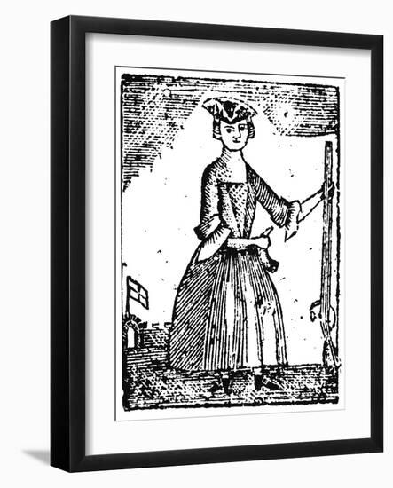 Female Continental Soldier-null-Framed Giclee Print