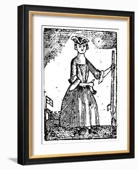 Female Continental Soldier-null-Framed Giclee Print