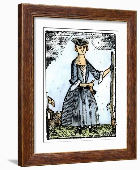 Female Continental Soldier-null-Framed Giclee Print