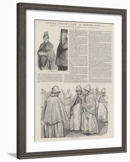 Female Convict Life at Woking-Charles Paul Renouard-Framed Giclee Print