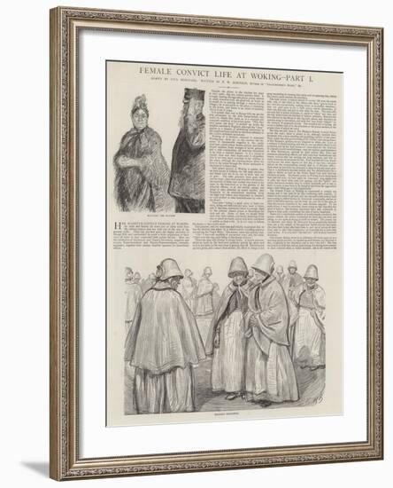 Female Convict Life at Woking-Charles Paul Renouard-Framed Giclee Print