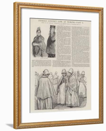 Female Convict Life at Woking-Charles Paul Renouard-Framed Giclee Print
