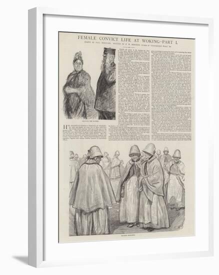 Female Convict Life at Woking-Charles Paul Renouard-Framed Giclee Print