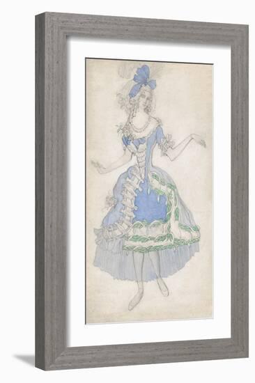Female Courtier - La Belle au Bois Dormant (Sleeping_Beauty)-Leon Bakst-Framed Premium Giclee Print