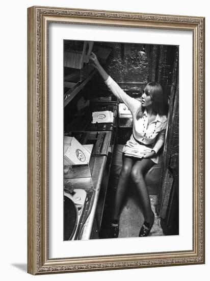 Female D.J. 1960S-null-Framed Photographic Print