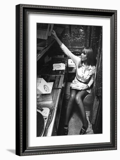 Female D.J. 1960S-null-Framed Photographic Print