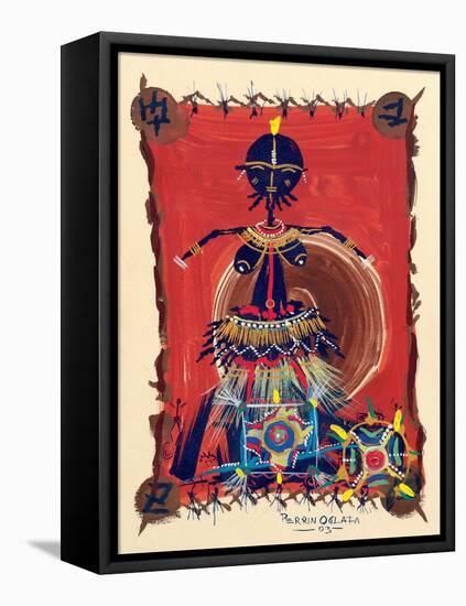 Female Dance Procession, 2003-Oglafa Ebitari Perrin-Framed Premier Image Canvas