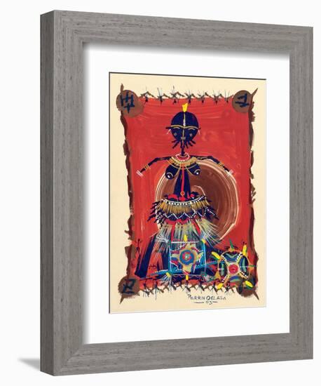 Female Dance Procession, 2003-Oglafa Ebitari Perrin-Framed Giclee Print