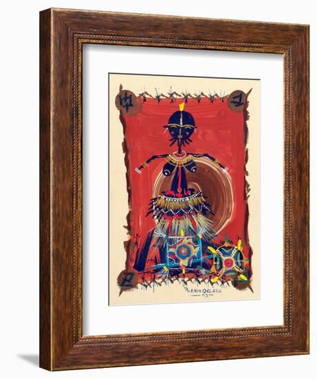 Female Dance Procession, 2003-Oglafa Ebitari Perrin-Framed Giclee Print