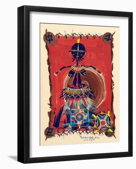 Female Dance Procession, 2003-Oglafa Ebitari Perrin-Framed Giclee Print