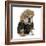 Female Dog - English Bulldog Wearing Blonde Wig and Black Leather Coat-Willee Cole-Framed Photographic Print