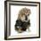 Female Dog - English Bulldog Wearing Blonde Wig and Black Leather Coat-Willee Cole-Framed Photographic Print