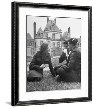 Female Dutch Corporal, French Sailor and British Soldier Having a Picnic-null-Framed Photographic Print