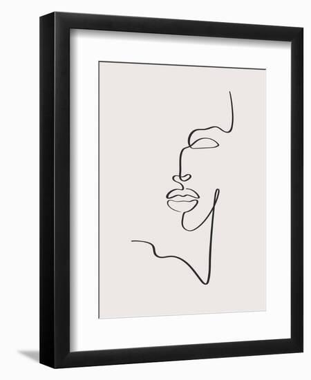 Female Face-Incado-Framed Art Print