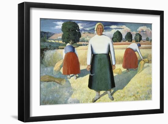 Female Farmers-Kasimir Malevich-Framed Giclee Print