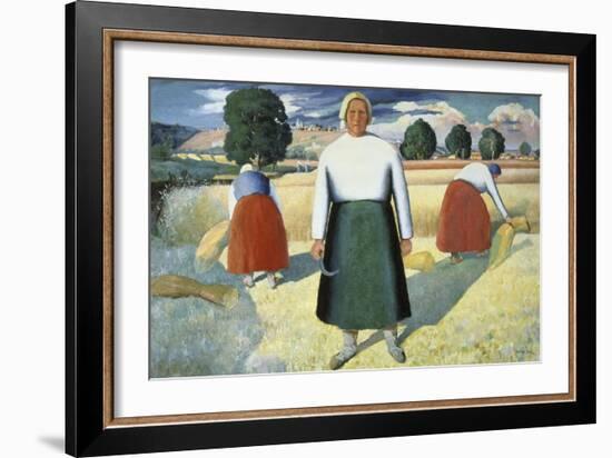 Female Farmers-Kasimir Malevich-Framed Giclee Print