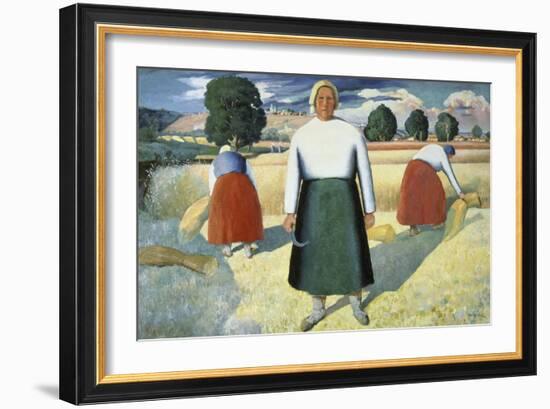 Female Farmers-Kasimir Malevich-Framed Giclee Print