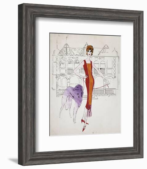 Female Fashion Figure, c. 1959-Andy Warhol-Framed Art Print