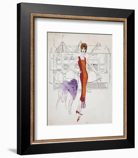 Female Fashion Figure, c. 1959-Andy Warhol-Framed Art Print