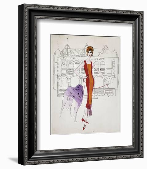 Female Fashion Figure, c. 1959-Andy Warhol-Framed Art Print