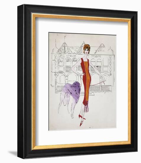 Female Fashion Figure, c. 1959-Andy Warhol-Framed Art Print