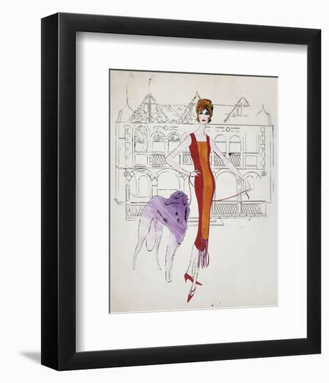 Female Fashion Figure, c. 1959-Andy Warhol-Framed Art Print