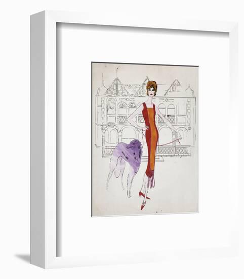 Female Fashion Figure, c. 1959-Andy Warhol-Framed Art Print
