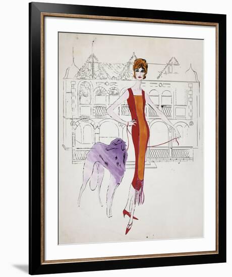 Female Fashion Figure, c. 1959-Andy Warhol-Framed Art Print