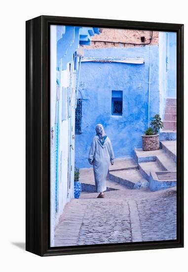Female Figure in Moroccan Alleyway-Steven Boone-Framed Premier Image Canvas